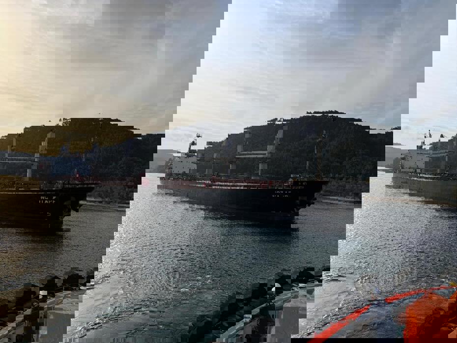 Çanakkale Boğazı’nda gemi karaya oturdu