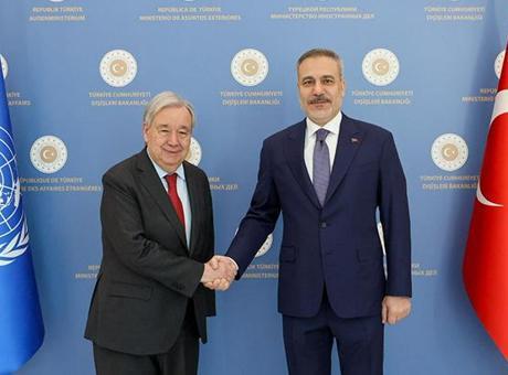 Dışişleri Bakanı Hakan Fidan, BM Genel Sekreteri Guterres ile Ankara’da görüştü