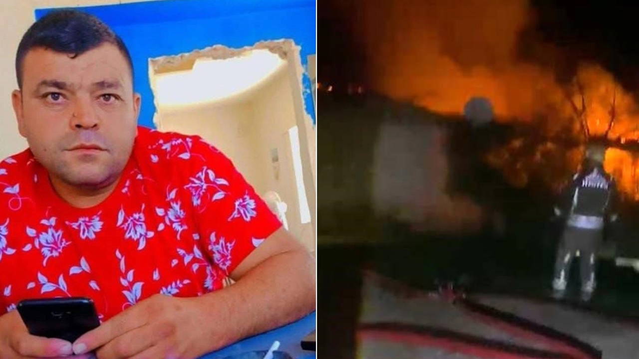 Yangında eşi ve 2 çocuğunu kurtarmaya çalışırken öldü